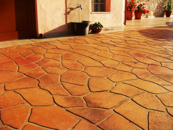 Stencil Concrete Spray